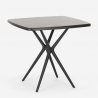 Moai Black vierkant tafel set 70x70cm 2 design stoelen Catalogus