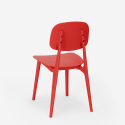 Moderne set met zwarte vierkante tafel 70x70 cm 2 design stoelen Wade Black 