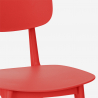Moderne set met zwarte vierkante tafel 70x70 cm 2 design stoelen Wade Black 