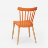  Set met ronde zwarte tafel 80 cm en 2 design stoelen Eskil Black 