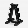 Ruimtebesparend verticaal anti-slip metalen rek voor 6 dumbbells Pakara  Aanbieding