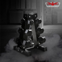 Ruimtebesparend verticaal anti-slip metalen rek voor 6 dumbbells Pakara  Verkoop