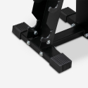 Ruimtebesparend verticaal anti-slip metalen rek voor 6 dumbbells Pakara  Kortingen