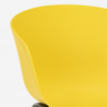 Set met ronde beige tafel 80 cm en 2 design stoelen Oden 