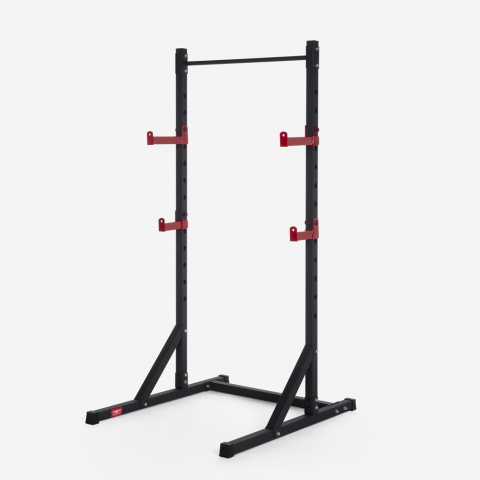Verstelbaar barbell squat rack met cross training pull up bar Asahi