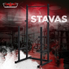 Verstelbaar barbell squat rack met cross training pull-up bar Stavas Verkoop