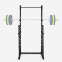 Verstelbaar barbell squat rack met cross training pull-up bar Stavas Aanbod