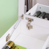 Make-up kaptafel met lades, spiegel en kruk Nicole Catalogus
