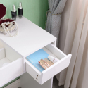 Make-up kaptafel met lades, spiegel en kruk Nicole Kortingen