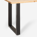 Design tafel plank hout metaal industriële stijl 200x80cm rechthoekig dining RAJASTHAN 200 Prijs
