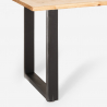 Industriële stijl rechthoekige eettafel 160x80 cm van metaal met houten blad Rajasthan 160 Prijs