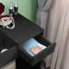 Make-up kaptafel zwart met spiegel Nicole Black Kortingen