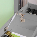 Ruimtebesparende make-up tafel Nicole Grey Korting