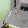 Ruimtebesparende make-up tafel Nicole Grey Korting