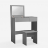 Ruimtebesparende make-up tafel Nicole Grey Catalogus