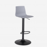 Design keukenbarstoel met verstelbaar mat zwart onderstel Grand Soleil Imola Matt 