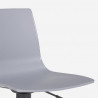 Design barkruk met verstelbaar mat zwart onderstel Grand Soleil Imola Matt 