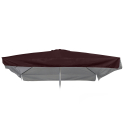 Vervangend doek voor vierkante tuinparasol 3x3 m Marte Brown met volant Aanbieding