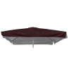 Vervangend doek voor vierkante tuinparasol 3x3 m Marte Brown met volant Aanbieding