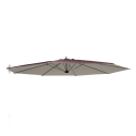 Vervangend doek voor achthoekige 3x3 m tuinparasol met aluminium arm Fan Brown Aanbieding