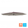 Vervangend doek voor achthoekige 3x3 m tuinparasol met aluminium arm Fan Brown Verkoop