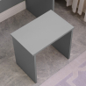 Make-up tafel grijs met spiegel, lade en krukje Dalila Grey Catalogus