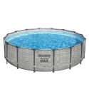Bestway rond staal Pro Max bovengronds zwembad Set 488x122cm 5619E Aanbod