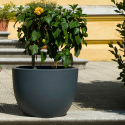 Ronde design pot voor planten Ø 60cm tuin balkon terras Orione Voorraad