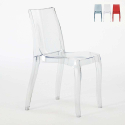 Transparante stoel in moderne stijl geschikt voor ieder interieur Cristal Light Model