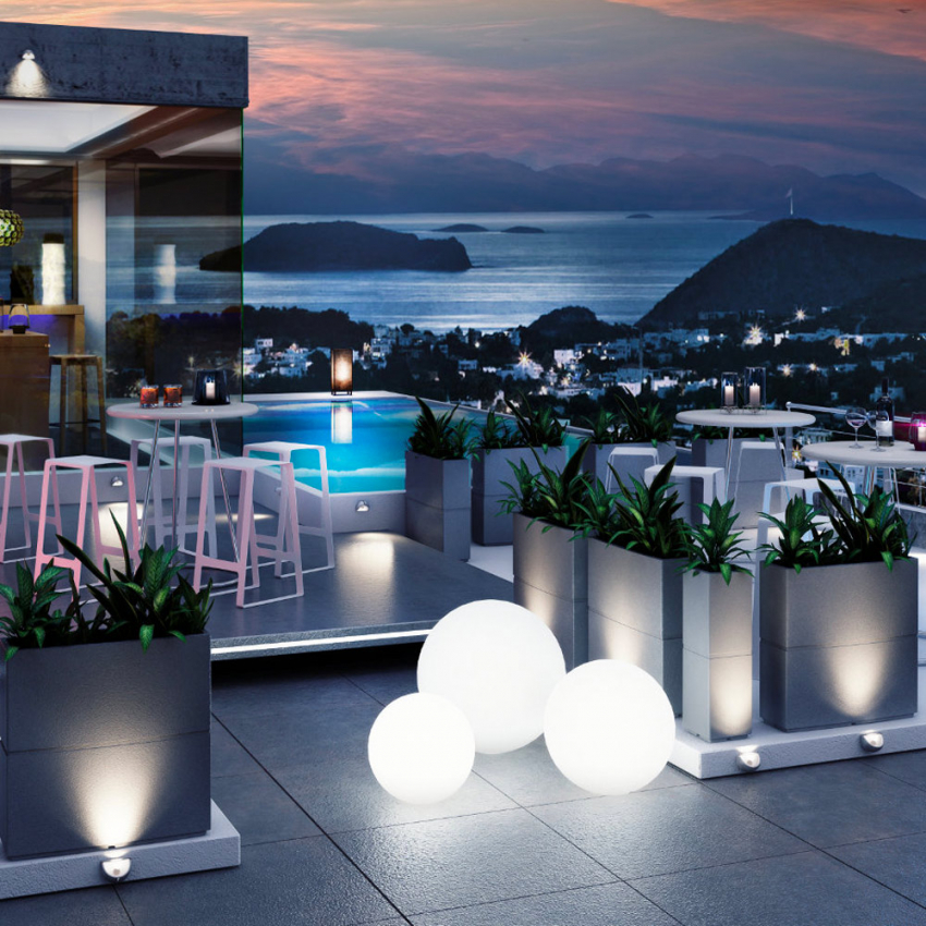 Sirio LED design lamp Ø 30cm voor tuin bar
