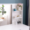 Make-up tafel met spiegel, lade en krukje Mayca Korting
