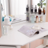 Make-up hoektafel met 3 LED spiegels, krukje en schuifladen Elettra Voorraad