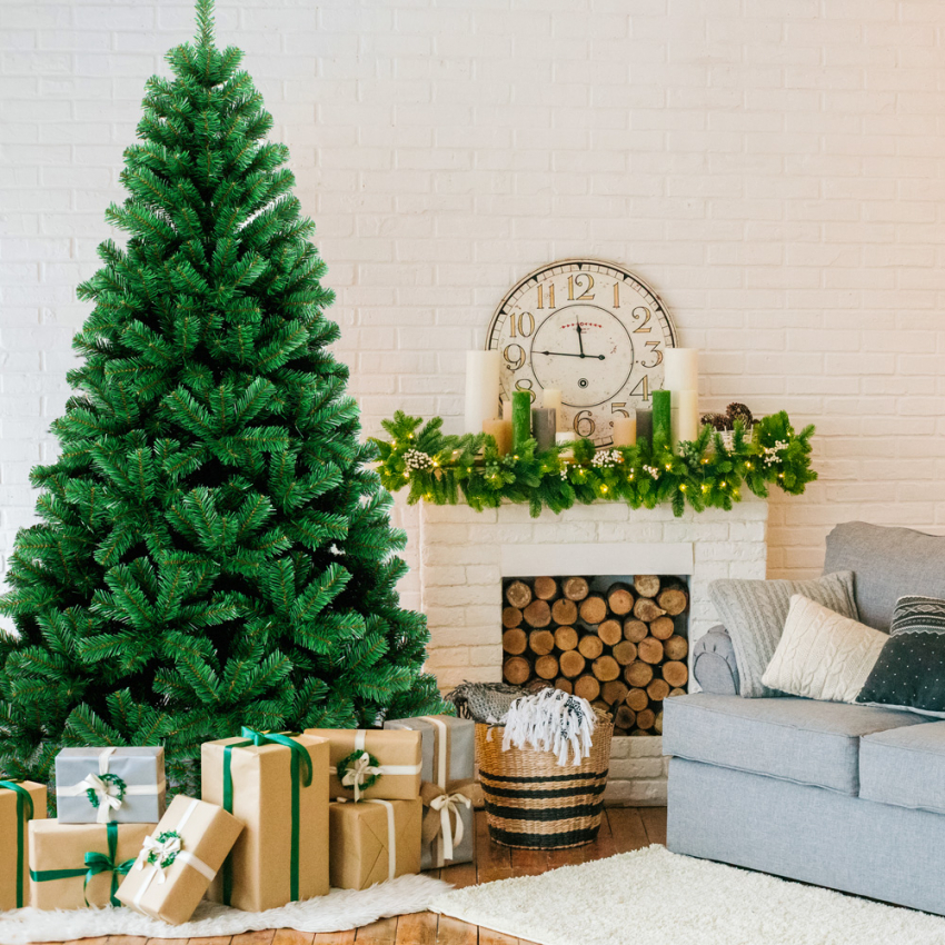 240cm hoge groene klassieke dikke en realistische Helsinki kerstboom