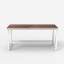 Modern rechthoekig wit houten bureau 120 x 60 cm Bridgewhite 120 Kortingen