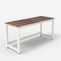 Modern houten bureau 120 x 60 cm rechthoekig wit Bridgewhite 120 Aanbod