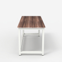 Modern rechthoekig wit houten bureau 120 x 60 cm Bridgewhite 120 Korting