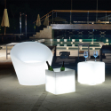 Design fauteuil met LED licht voor buiten tuin bar restaurant Happy Aanbod