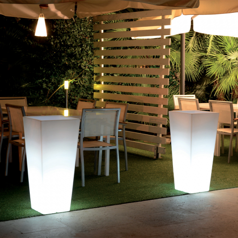 85 cm hoge vierkante plantenbak verlichtingsset voor buiten tuin Hydrus Aanbieding