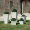Vierkante plantenbak 50x50cm design woonkamer terras tuin Patio Kosten