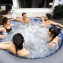 Opblaasbare ronde jacuzzi 216x80cm Bestway Lay-Z SPA Santorini Hydrojet Pro voor 7 personen 60075 Kortingen
