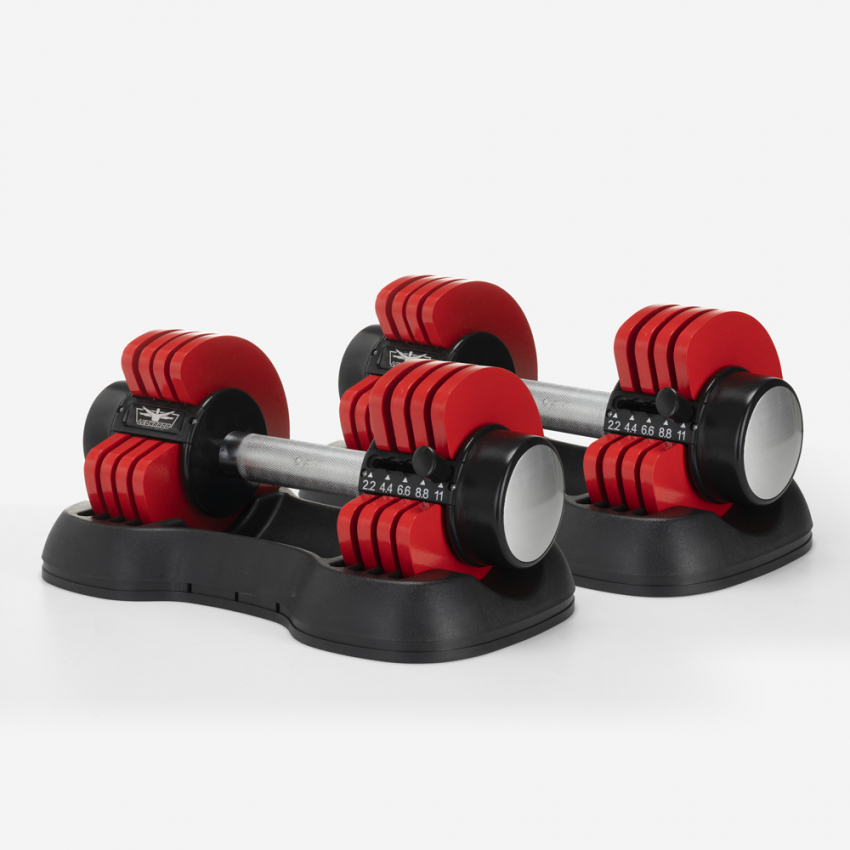 Paar dumbbells 2 x 12 kg verstelbaar gewicht Erope Aanbieding Paar dumbbells 2 x 12 kg verstelbaar gewicht Erope Aanbieding
