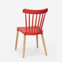 Witte eettafel set 120x80 cm met 4 design stoelen Bounty 