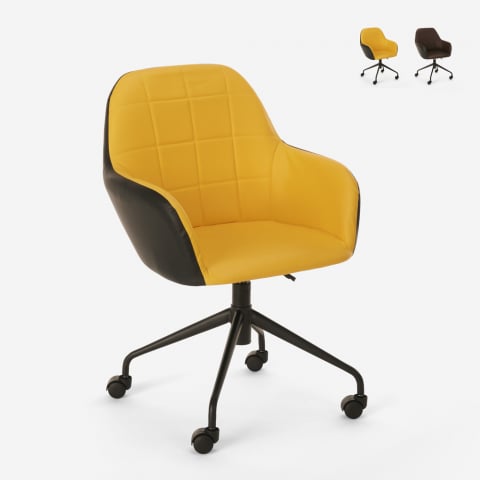Modern design gestoffeerde draaibare bureaustoel in hoogte verstelbaar Narew