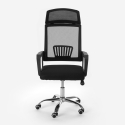 Ergonomische kantelbare stoffen bureaustoel met hoofdsteun Baku Aanbod