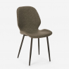 Moderne design stoel met metalen poten en kunstleren zitting Lyna Keuze