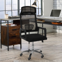 Ergonomische kantelbare stoffen bureaustoel met hoofdsteun Baku Verkoop