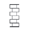 Verticale boekenkast 6 planken in modern home office design Calli Ardesia Aanbod