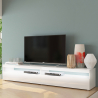 Design woonkamer TV meubel 200cm 4 vakken 2 deuren hoogglans wit Burrata Aanbieding