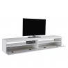 Design woonkamer TV meubel 200cm 4 vakken 2 deuren hoogglans wit Burrata Korting