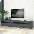 Design woonkamer antraciet TV meubel 200cm 4 vakken 2 deuren Burrata Report Aanbieding